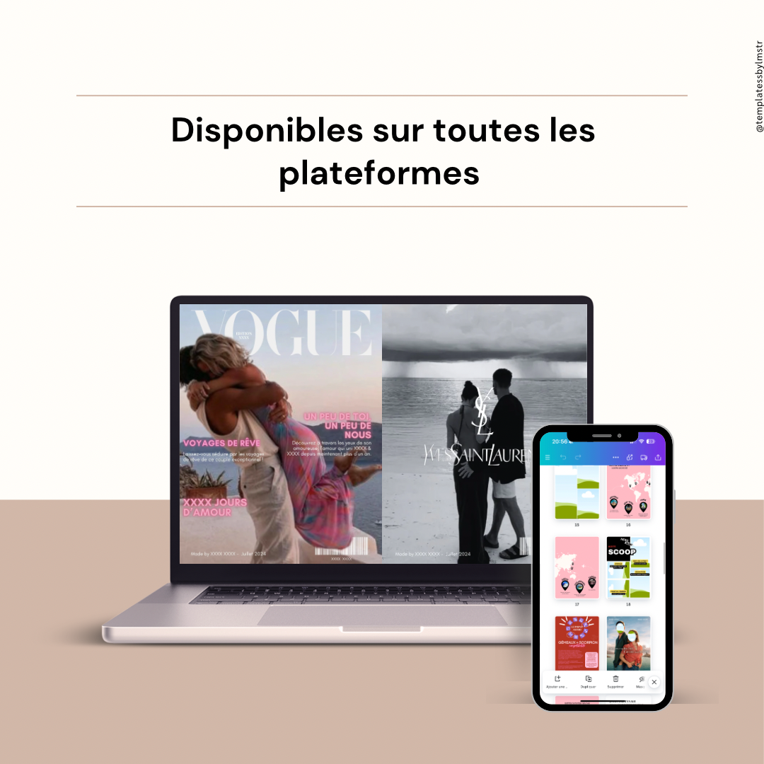 Template magazine couple