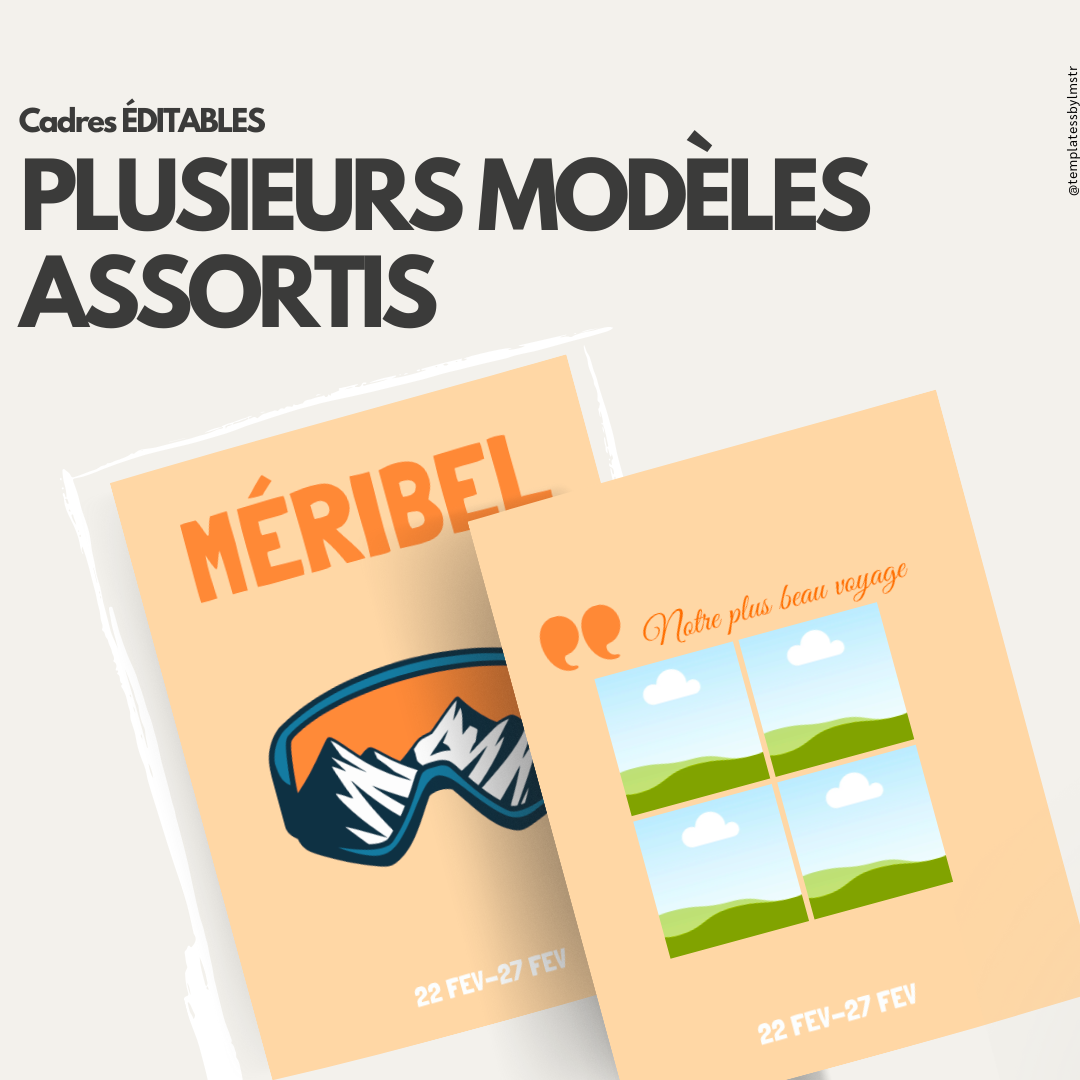 11 Templates spécial « Ski »🎿