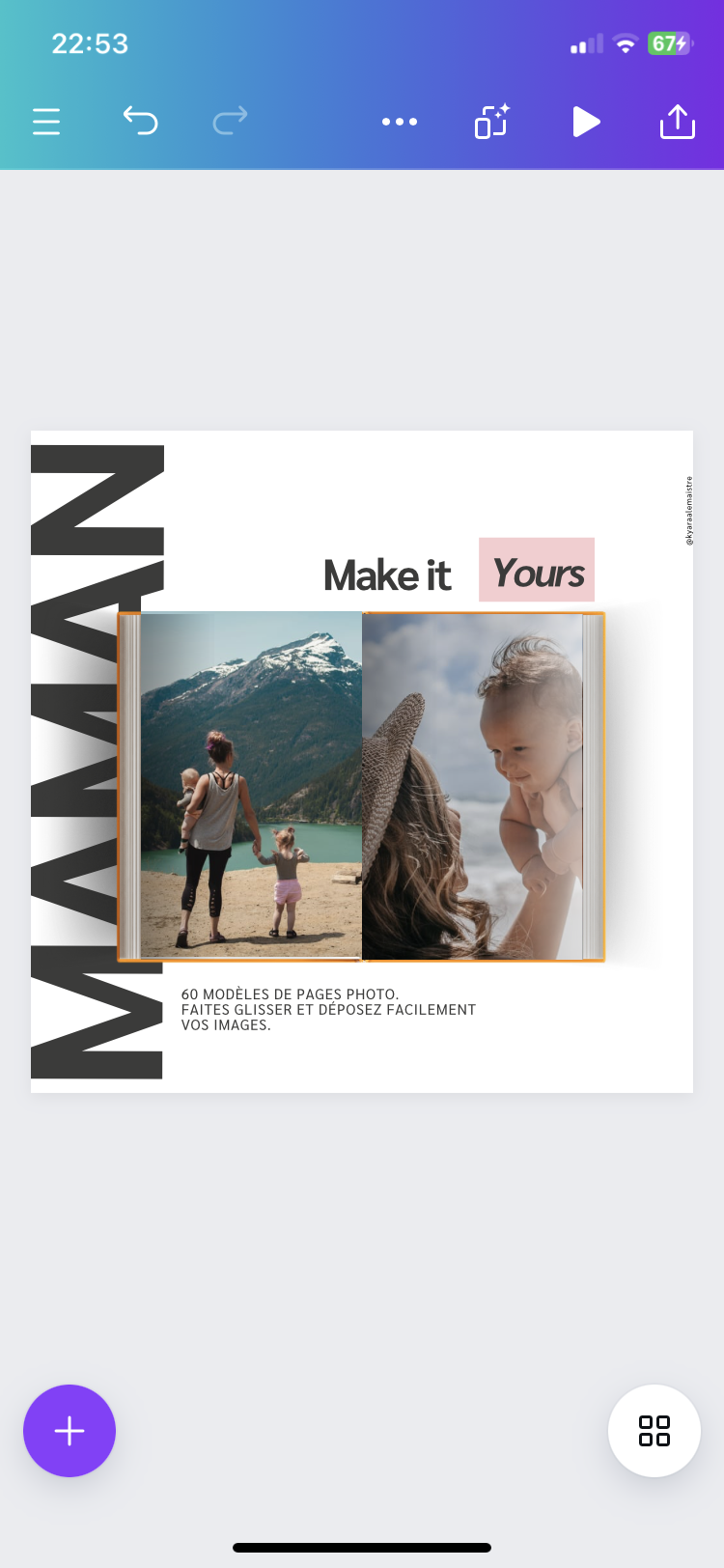 8 Templates « Bonne fête maman » Édition Boy