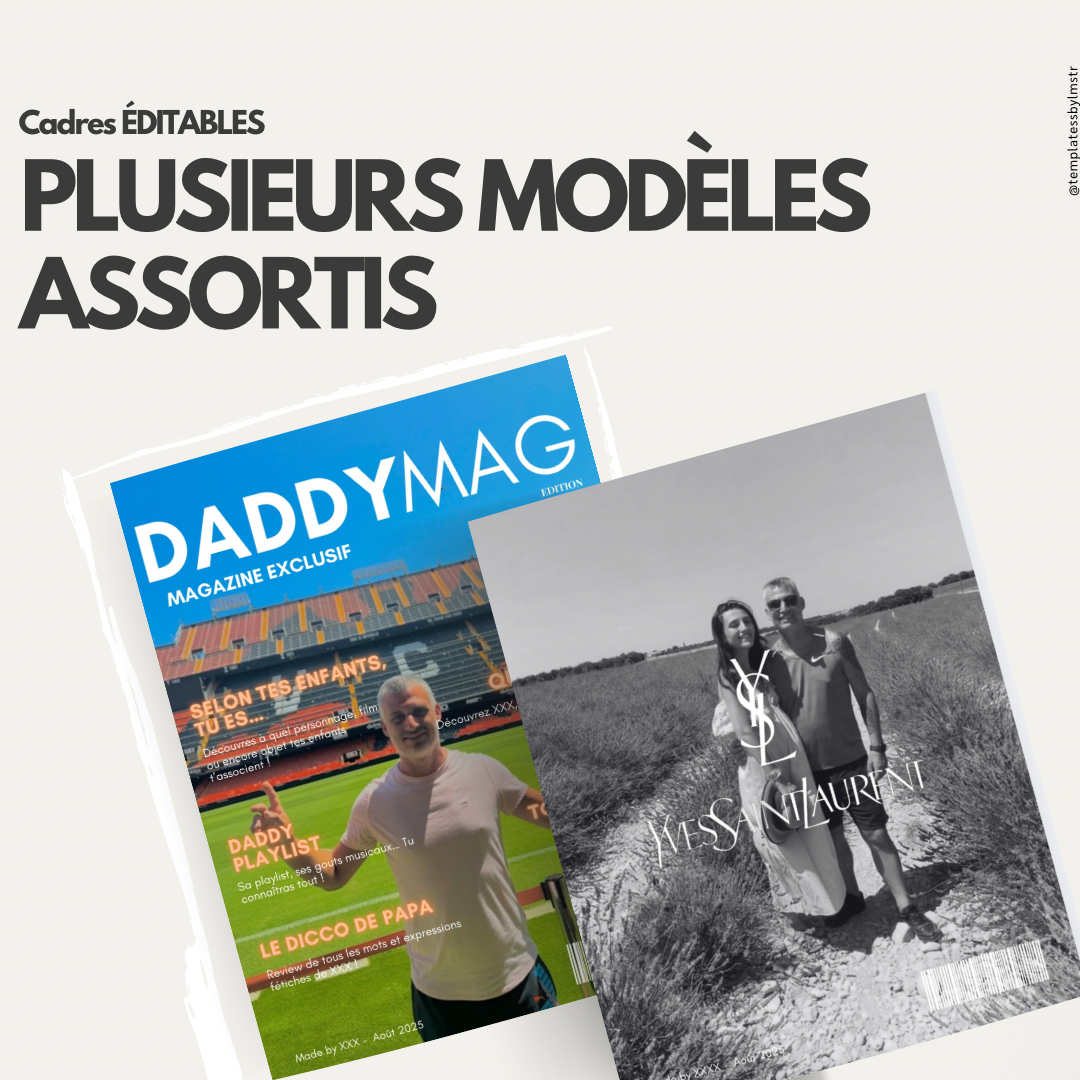 Template magazine papa