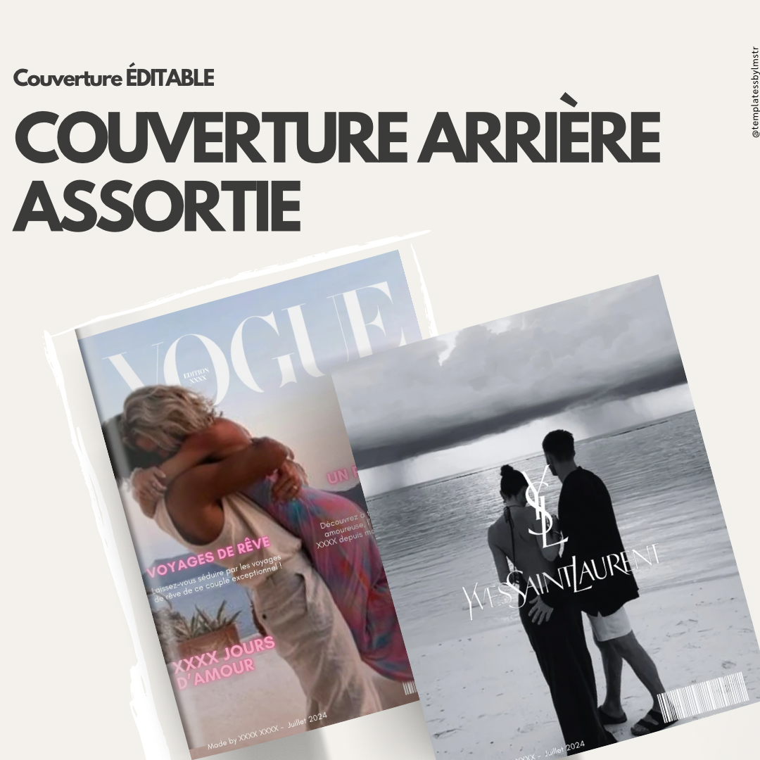 Template magazine couple