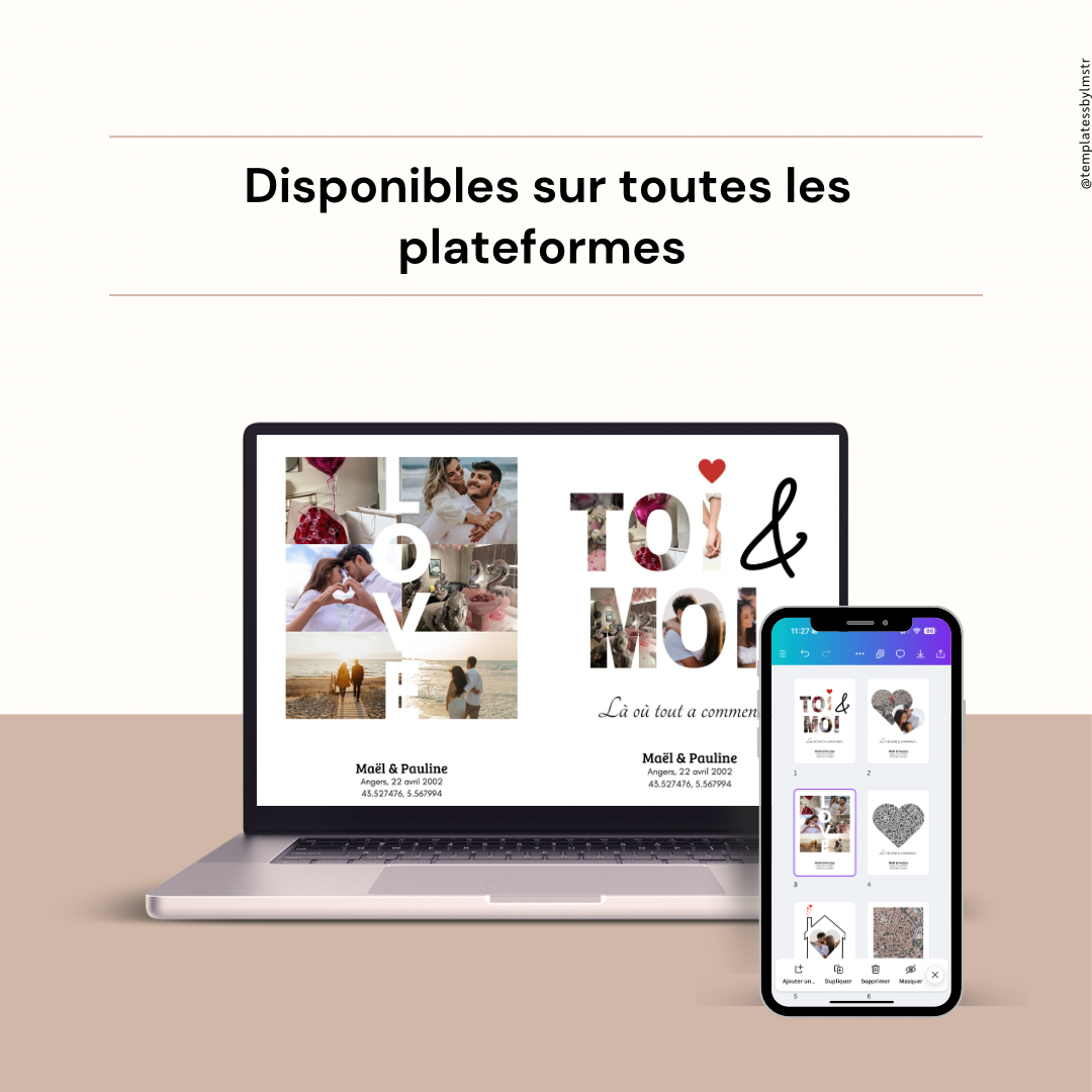 Template affiche couple