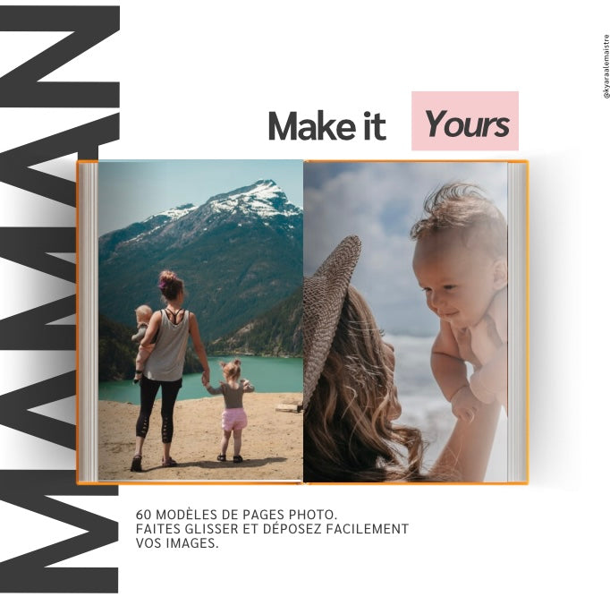 8 Templates « Bonne fête maman » Édition Girl