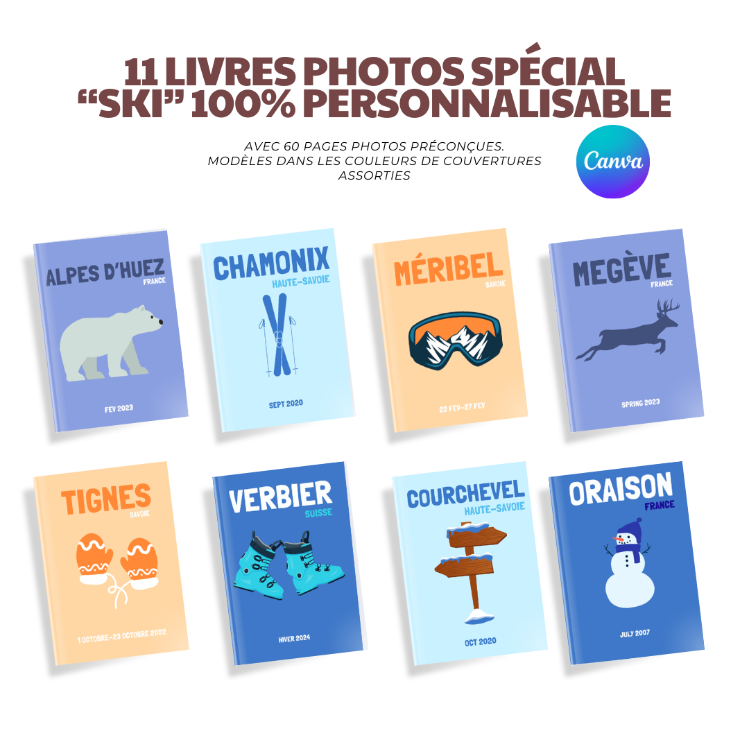11 Templates spécial « Ski »🎿