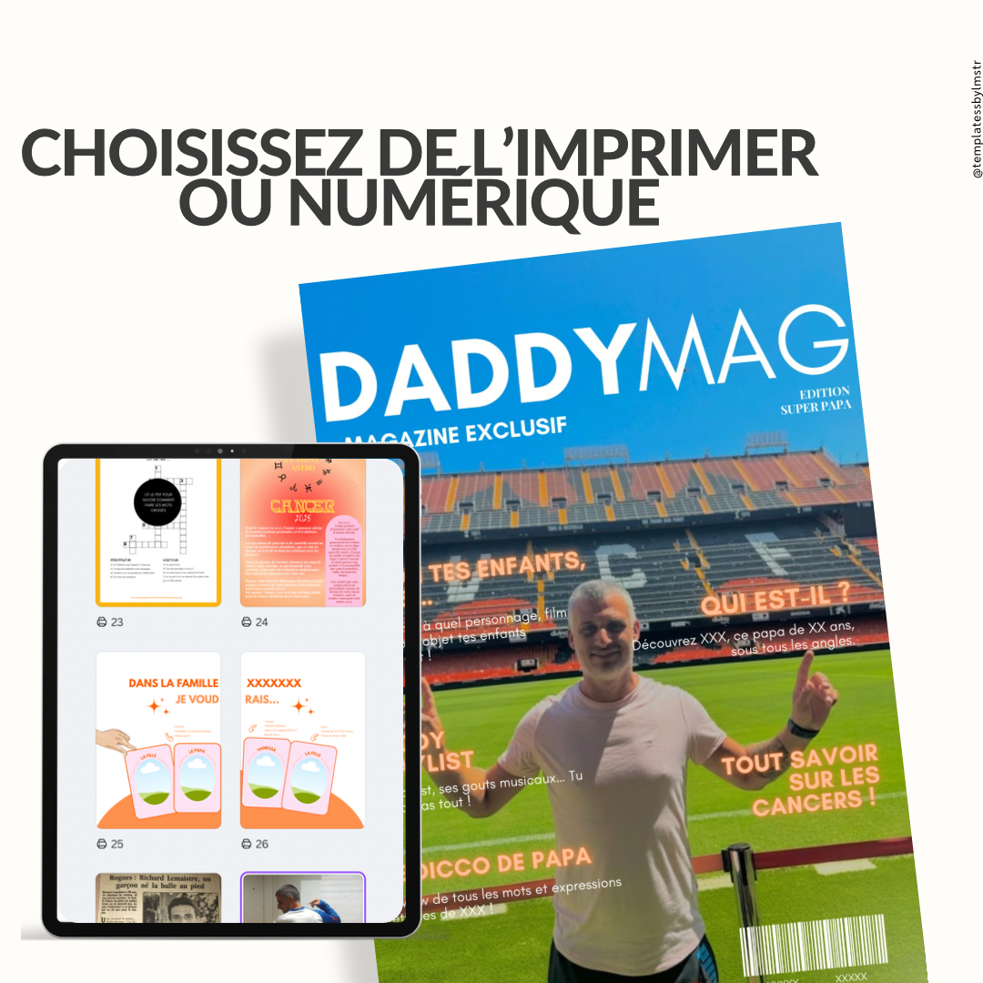 Template magazine papa