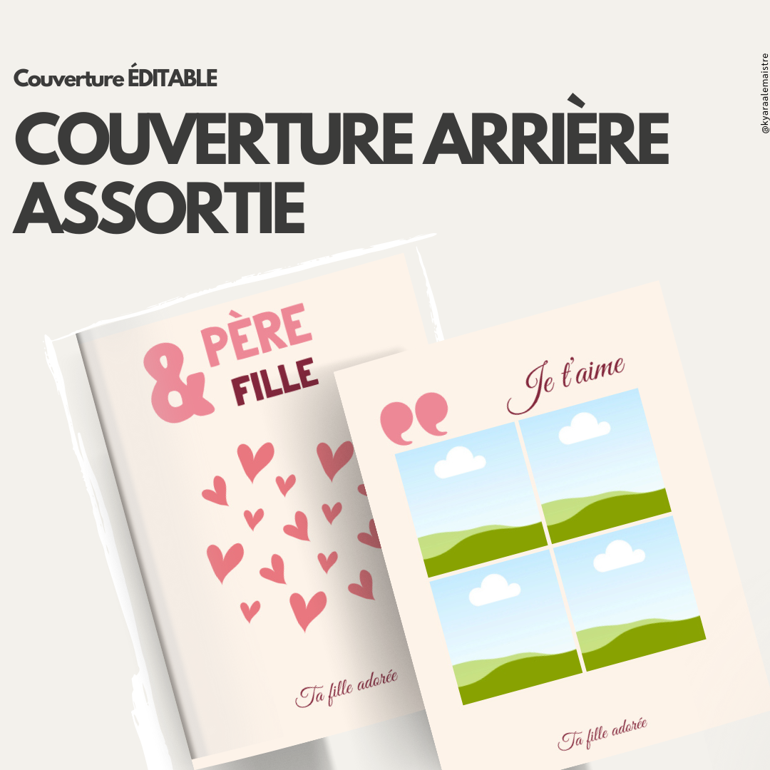 8 Templates « Bonne fête papa » Édition Girl