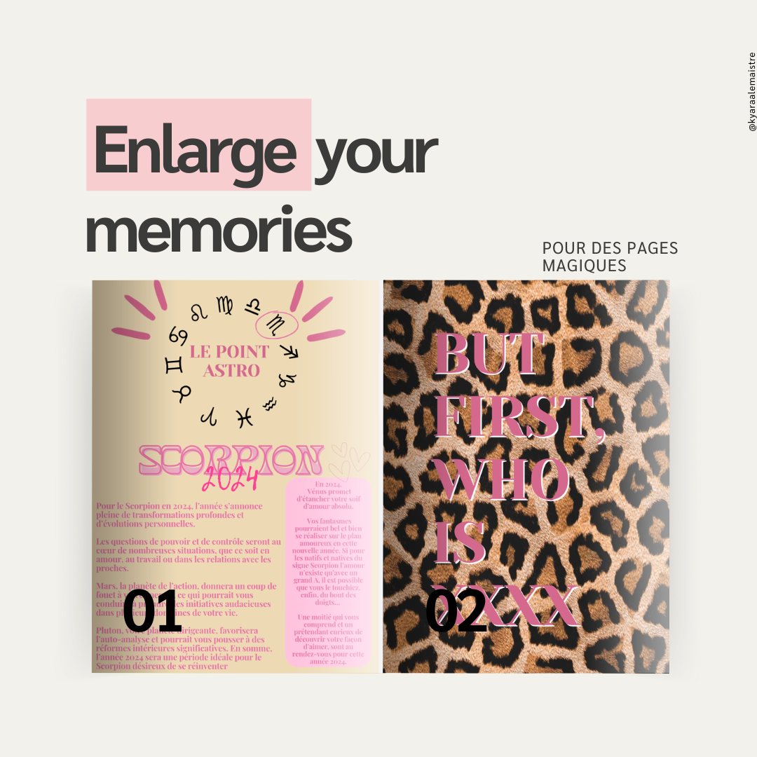 Template magazine personnalisé