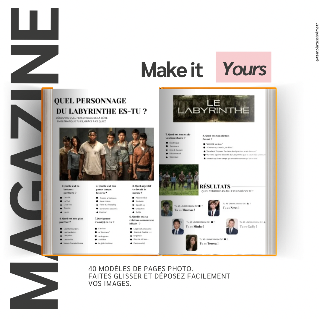 Template magazine couple