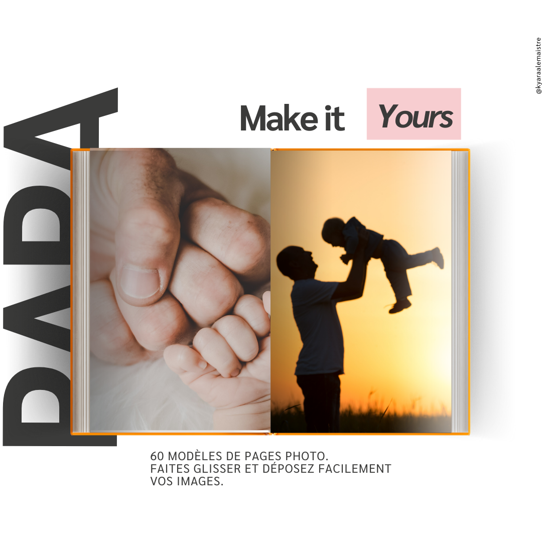 8 Templates « Bonne fête papa » Édition boy