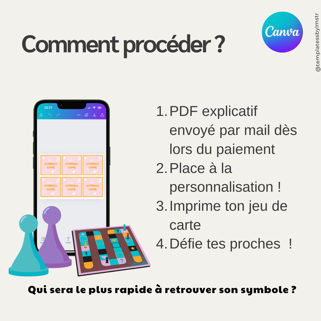 Template jeu de carte 100% personnalisable