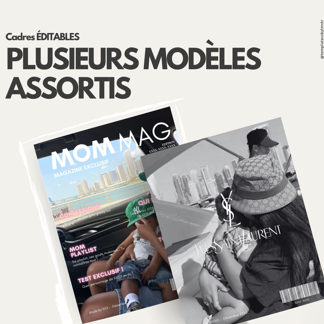 Template magazine mom mag