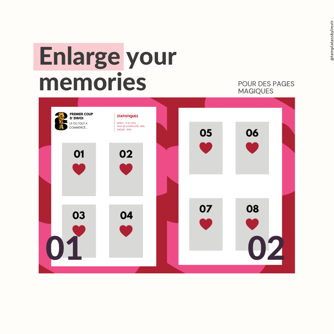 Template album foot