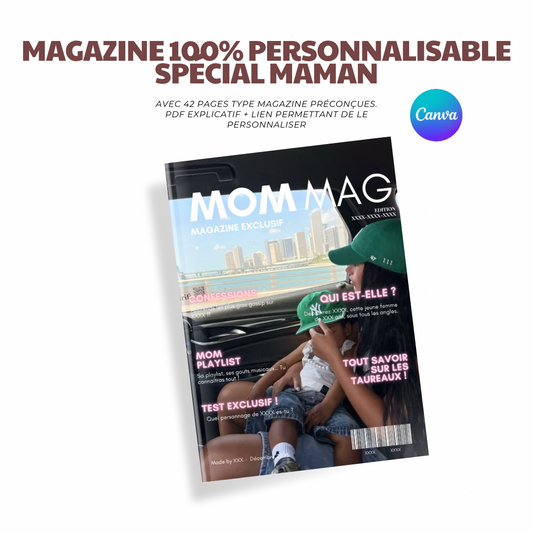 Template magazine mom mag