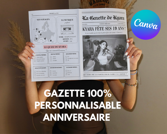 Template Gazette Anniversaire