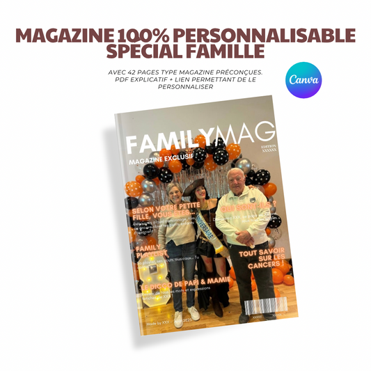 Template magazine spécial famille