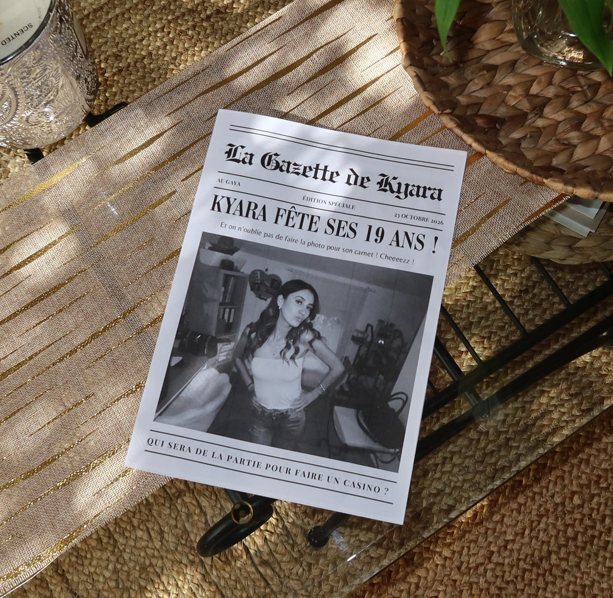 Template Gazette Anniversaire