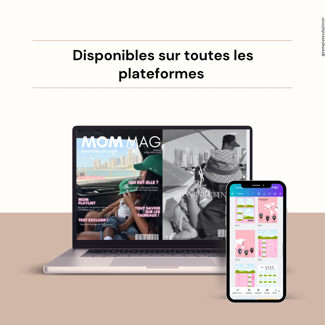 Template magazine mom mag